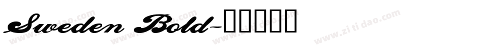 Sweden Bold字体转换